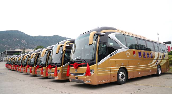 金色榮耀難擋，首汽國(guó)賓車(chē)隊(duì)再添30輛金旅領(lǐng)航者！(圖4)